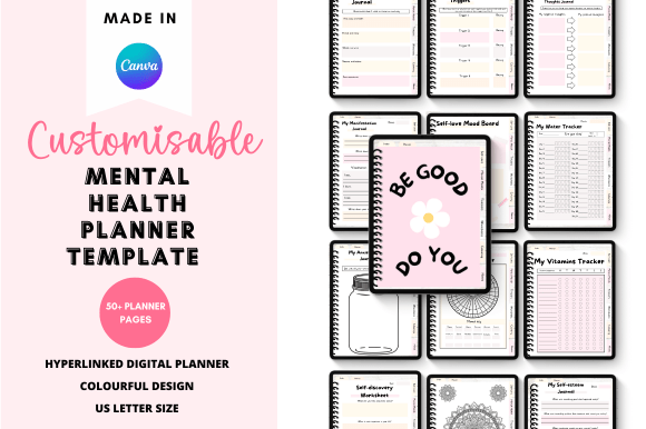 Download &nbsp;Canva Mental Health Digital Planner - Digital planner Collection