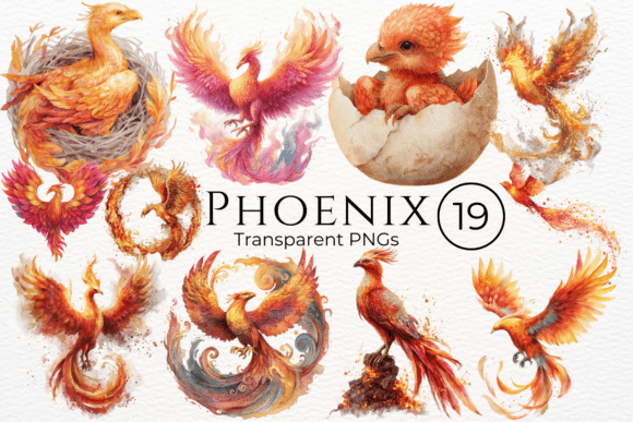 Download Phoenix Watercolor Clipart - Premium Resources